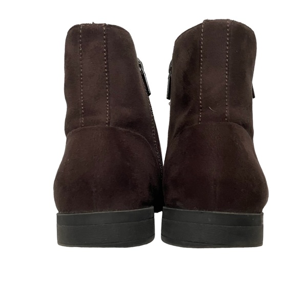 Calvin Klein Mens Luciano Dark Brown Suede Ankle Boots EUC Size 9 - Picture 5 of 11